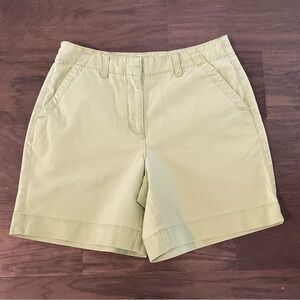 Talbots Chino Shorts, Mint Green, Size 4 Petite